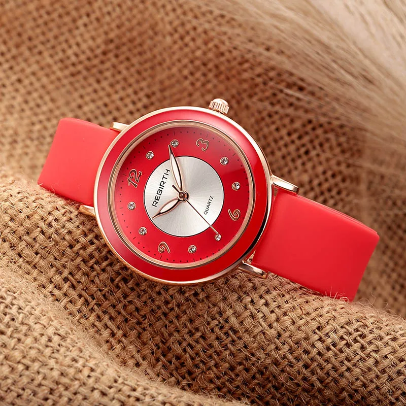 Creative Women Quartz Watches Rhinestone Silicone Ladies Bracelet Romantic Zegarek Damski Fashion Trend Minimalsit Reloj Mujer | Наручные