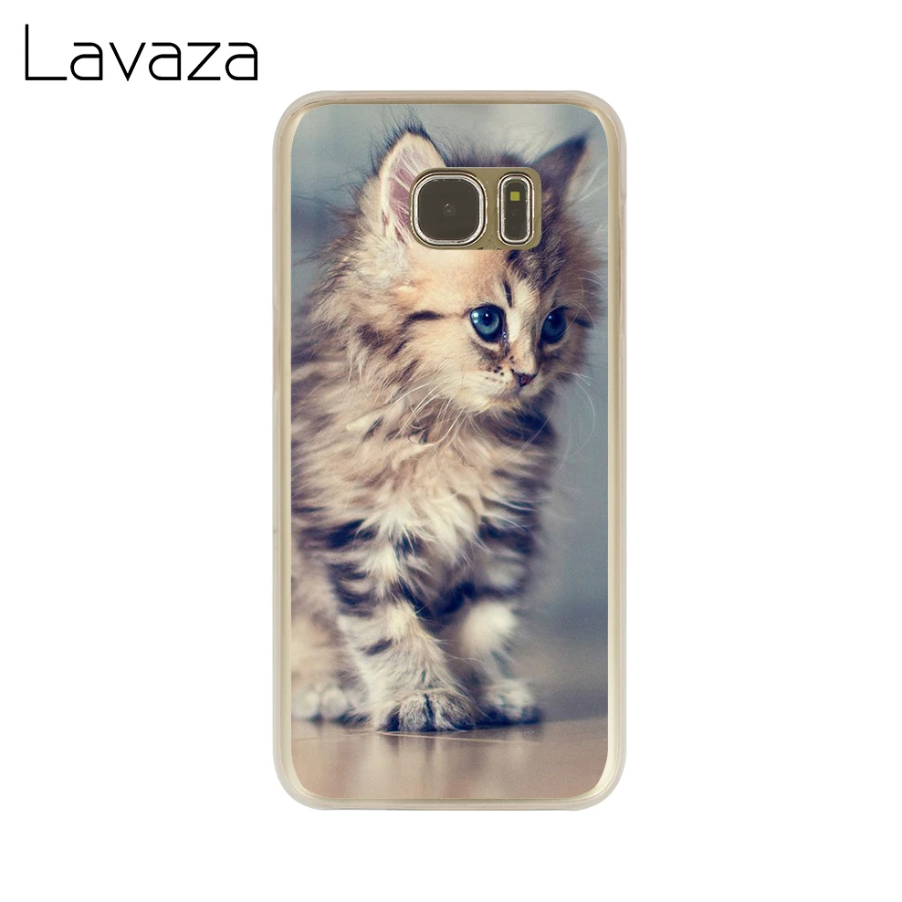 Lavaza смешного котенка кота чехол для телефона samsung Galaxy J7 J6 J5 J3 J1 J2 2018 2017 2016 2015 США ЕС