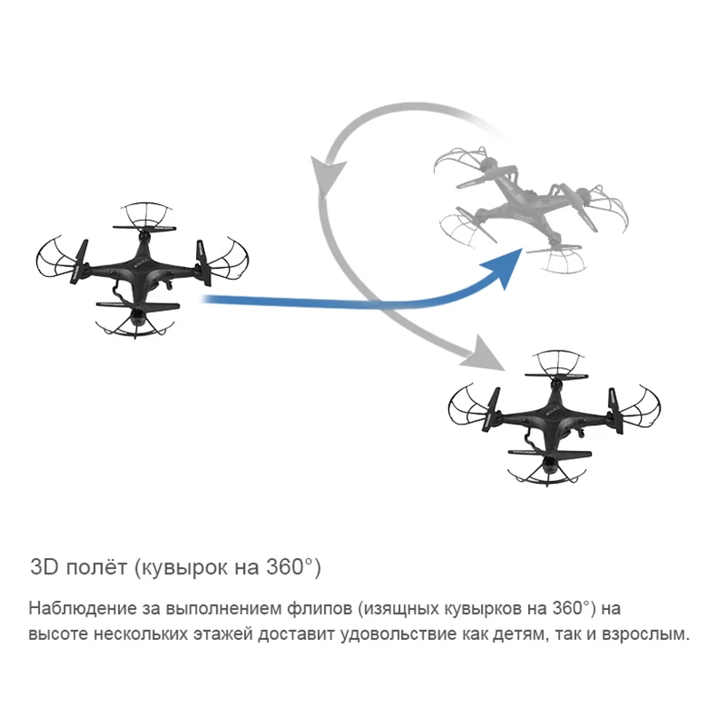 Квадрокоптер с камерой 0.3МР RELICE QD 703W и пультом дистанционного управления