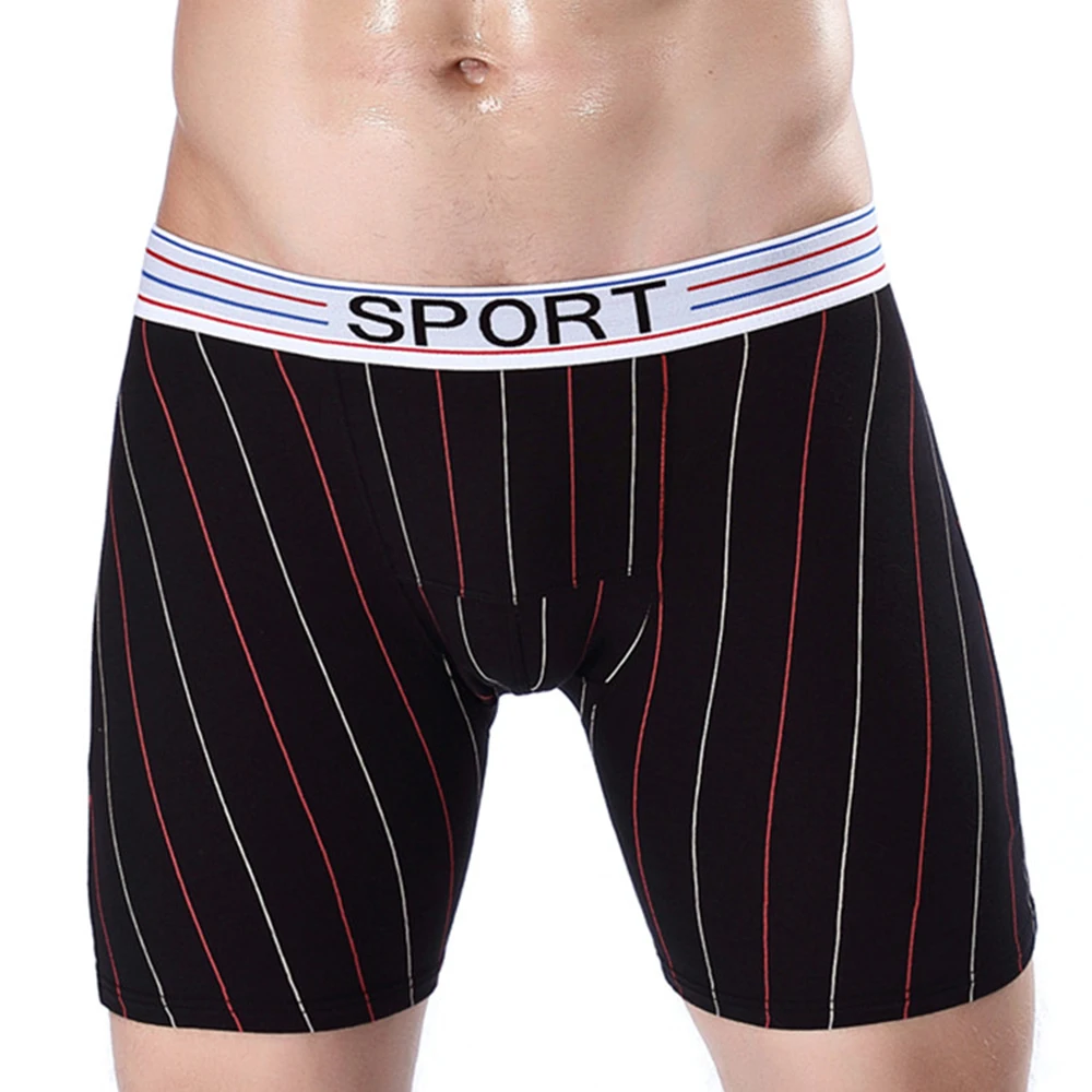 WTEMPO мужские хлопковые боксеры нижнее белье удлиненные до бедра антифрикционные