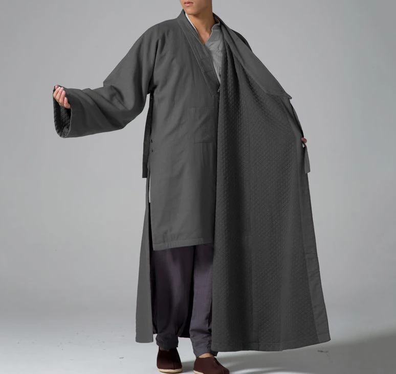 Зимнее и осеннее теплое женское платье унисекс shaolin монашеские костюмы zen kung fu