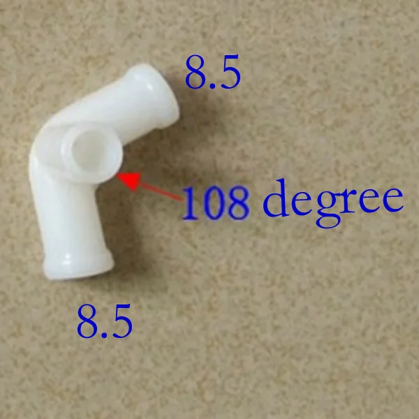 8.5mm 108 degree Малый размер соединитель шкаф фитинги DIY вечерние принадлежности, игровая комната/домашнее животное поддержка, детское шарнирное соединение для палаток 20 шт./лот - Цвет: 8.5mm 108 degree