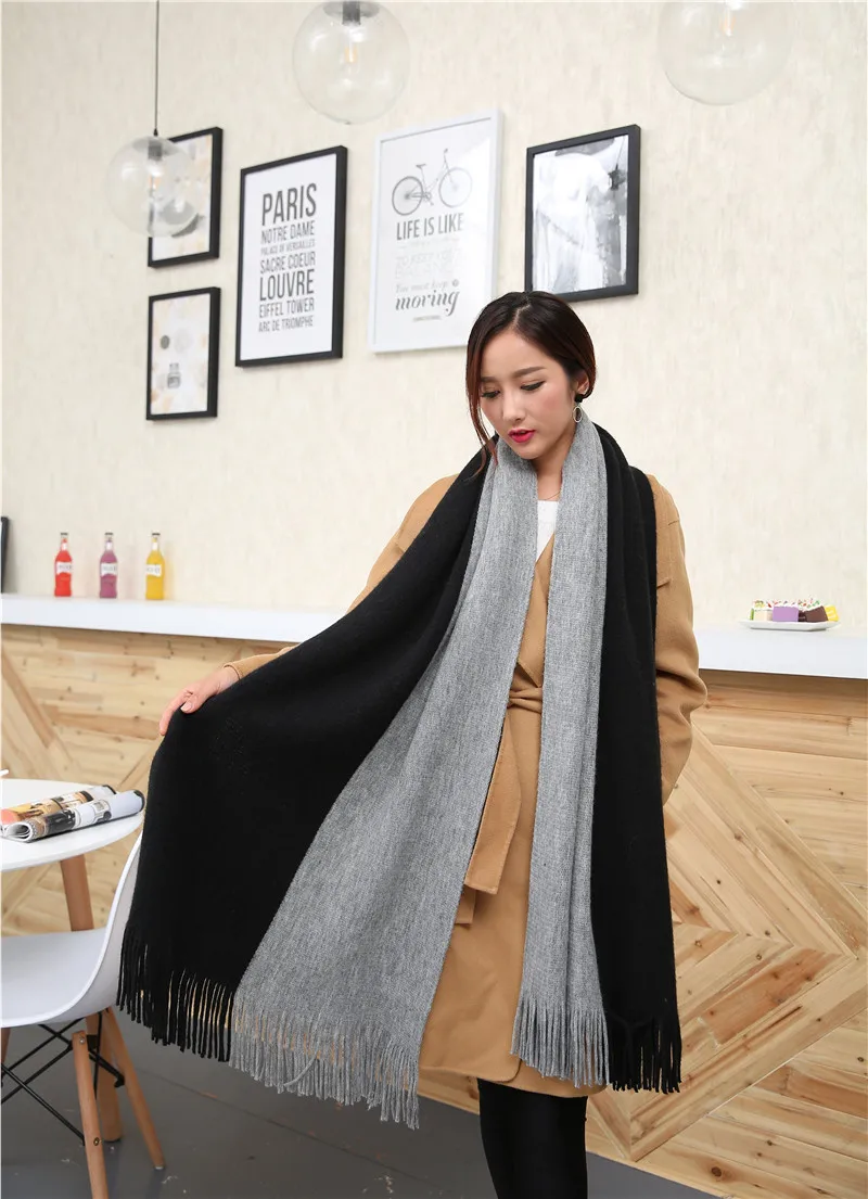 Женская мужская шарфы модные 2017 дамы зимние хиджаб шали пашмины обертывания