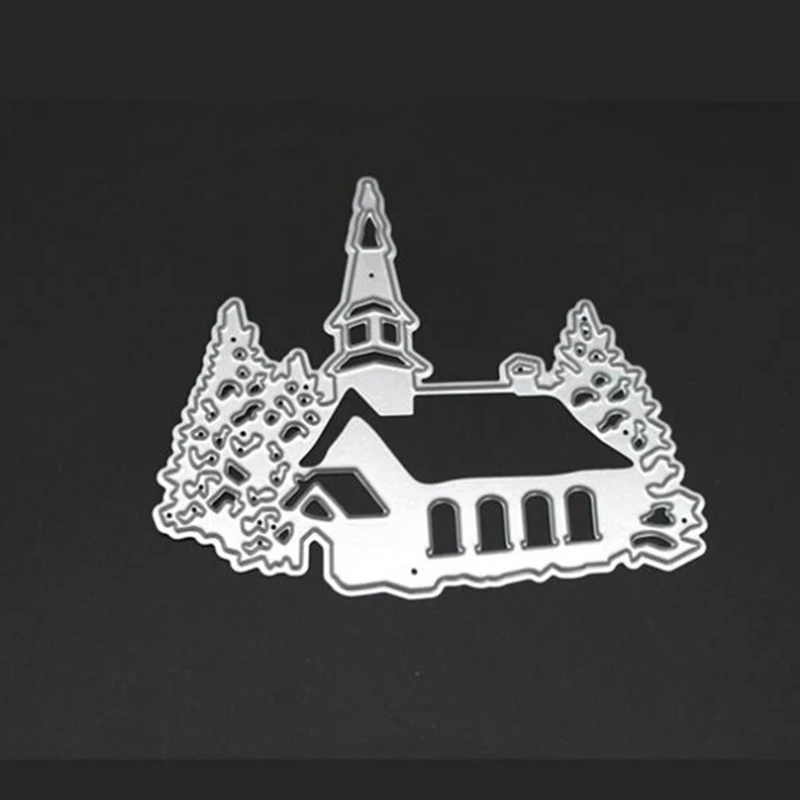 YLCD363 дом металлические режущие штампы для трафареты скрапбукинга карточки