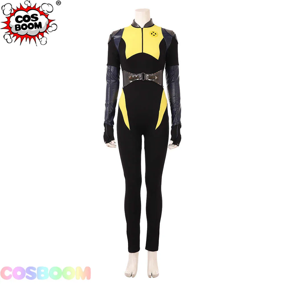 COSBOOM Negasonic подростков утверждает Косплэй костюм Дэдпул 2 наряд Ellie Phimister