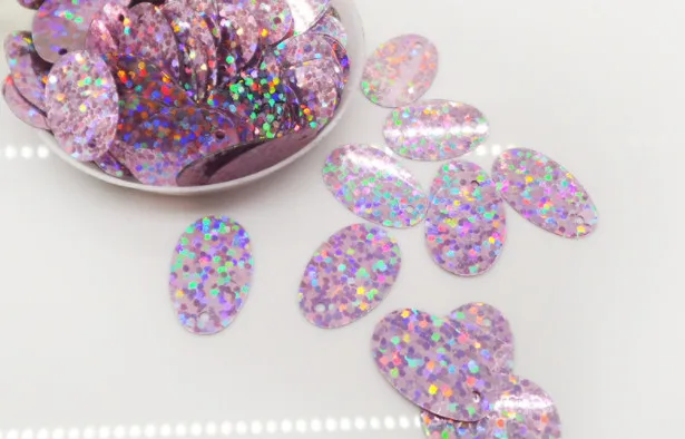 

A8швейные принадлежности 12 мм * 19 мм в форме яйца с частичным отверстием, Ручное шитье, лазерный бисер в форме эллипса, подходит для ручной раб...