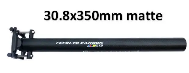 30.8x350mm FCFB карбоновый Подседельный штырь 27,2/30,8/31,6/33,9/34,9 MTB велосипедная подседельная труба трубка полностью карбоновый Подседельный штырь из углеродного MTB матовый XXX next - Цвет: 30.8x350mm