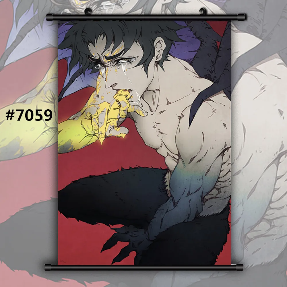 Devilman crybaby Аниме Манга настенный плакат свиток домашнее украшение Стены Искусства - Цвет: 7059