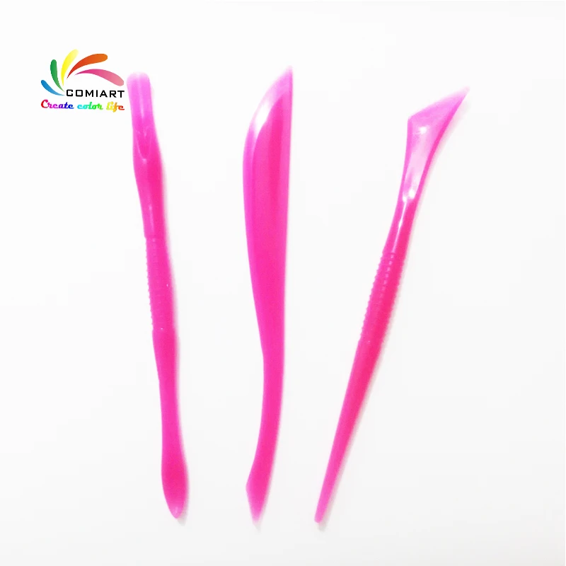 3 шт. двойная глиняная скульптура полимерная легкая глина инструмент для