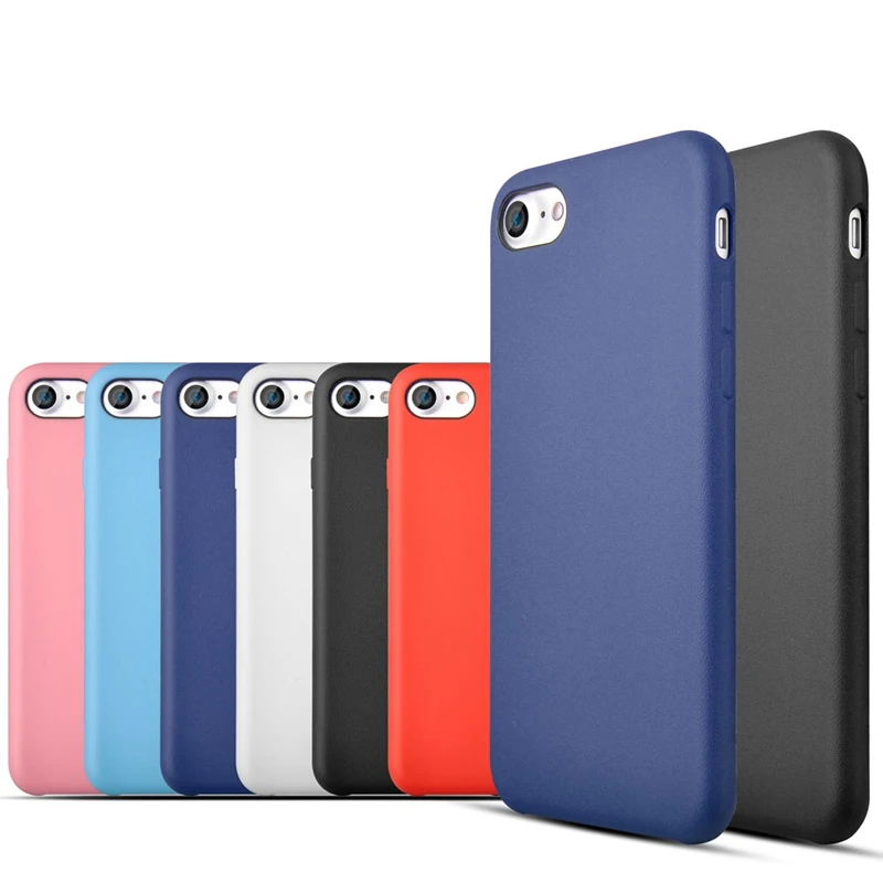 For iPhone 7 Plus Original Case High Quality Pure Color Soft Silicone Cover iPhone7 TPU Rubber Skin Back Shell |