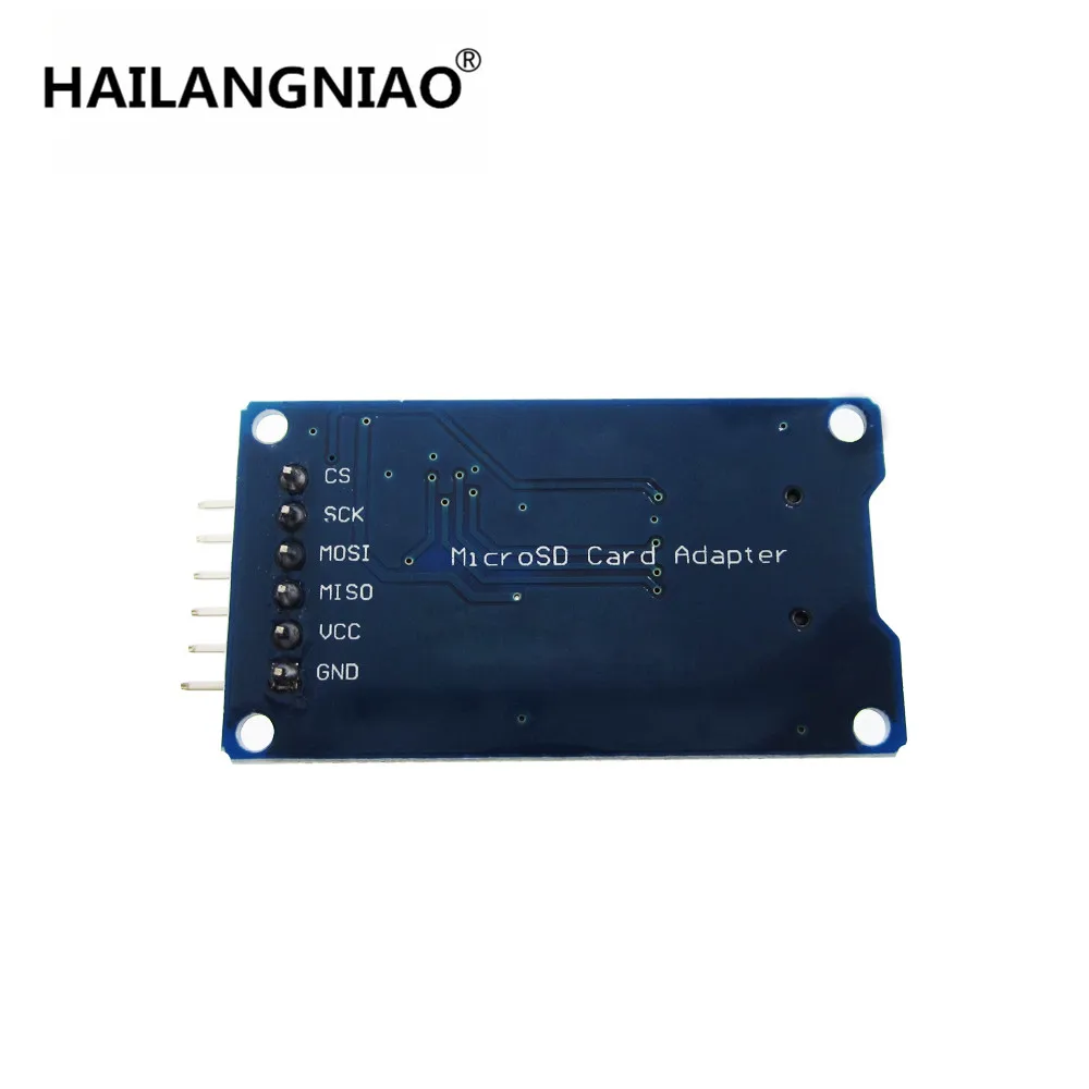10 шт./лот модуль считывания карт Micro SD mini TF интерфейсы SPI с чипом преобразователя