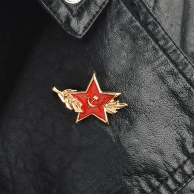 Эмалированная булавка WKOUD с символом СССР советская звезда Красный значок на