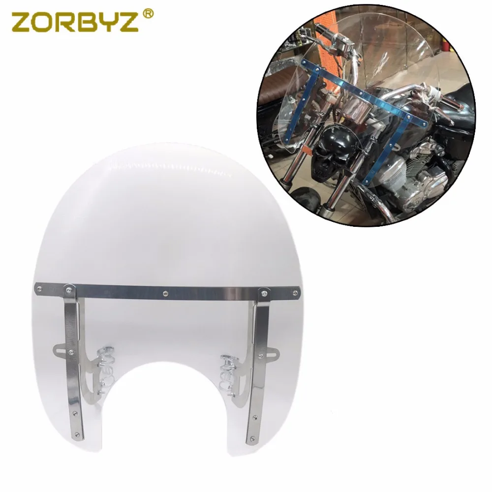 ZORBYZ дефлектор для мотоцикла ясное лобовое стекло ветровое с 33-43 мм вилка Трубка