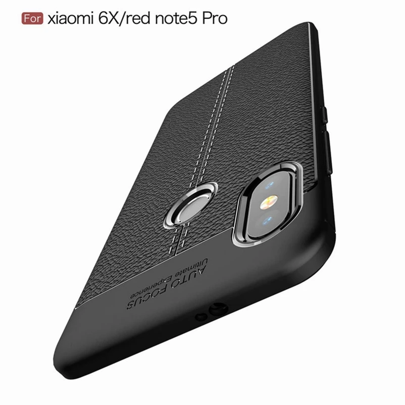 WhaY чехол для Xiaomi Redmi Note 5 Pro Чехол Мягкий силиконовый Кожаный противоударный
