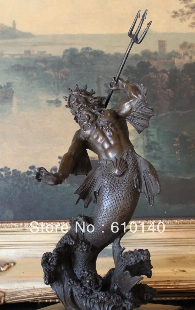 Статуя Из бронзового мрамора греческий бог морской дайвер|statue antique|marble statuemarble lion