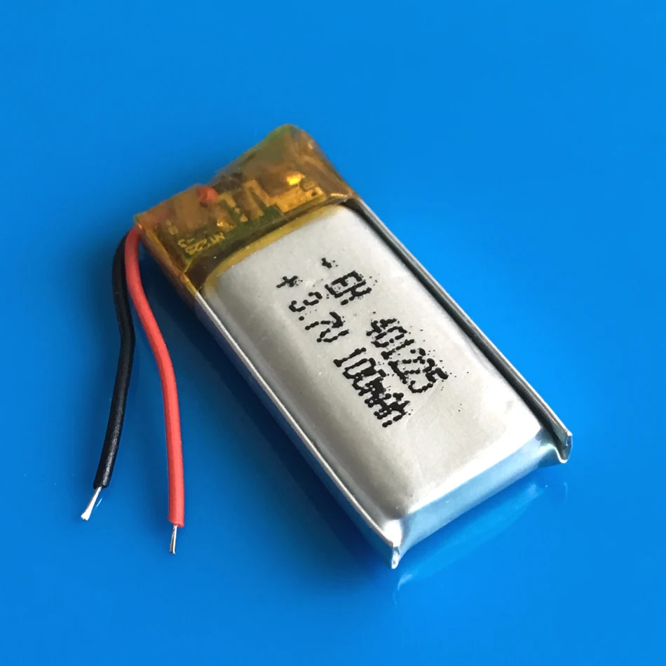Литий полимерная аккумуляторная батарея 401225 100 мАч 2 шт.|li ion|rechargeable batterylithium battery |