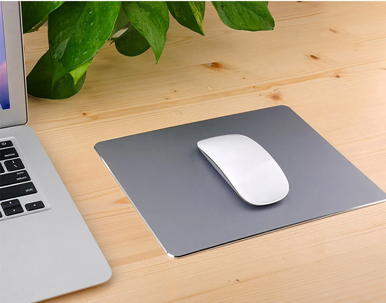 

Metal Aluminum Mouse pad Mat Hard Smooth Magic Thin Mousepad Double Sided Waterproof Fast and Accurate Control for Office Home