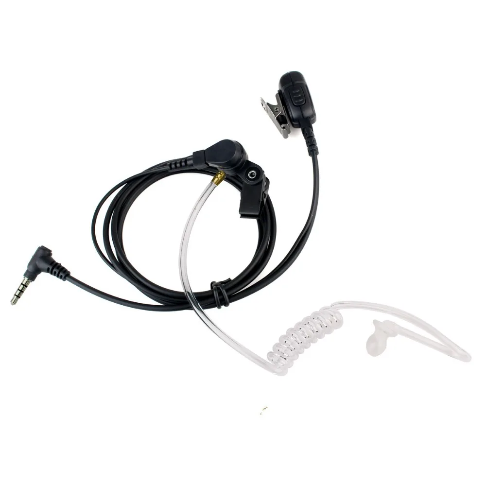 Радио динамик bluetooth гарнитура PTT с микрофоном с слуховой трубкой для YAESU VERTEX 3,5 мм 1-контактный иди и болтай Walkie Talkie Ham радио Hf трансивер C2056A