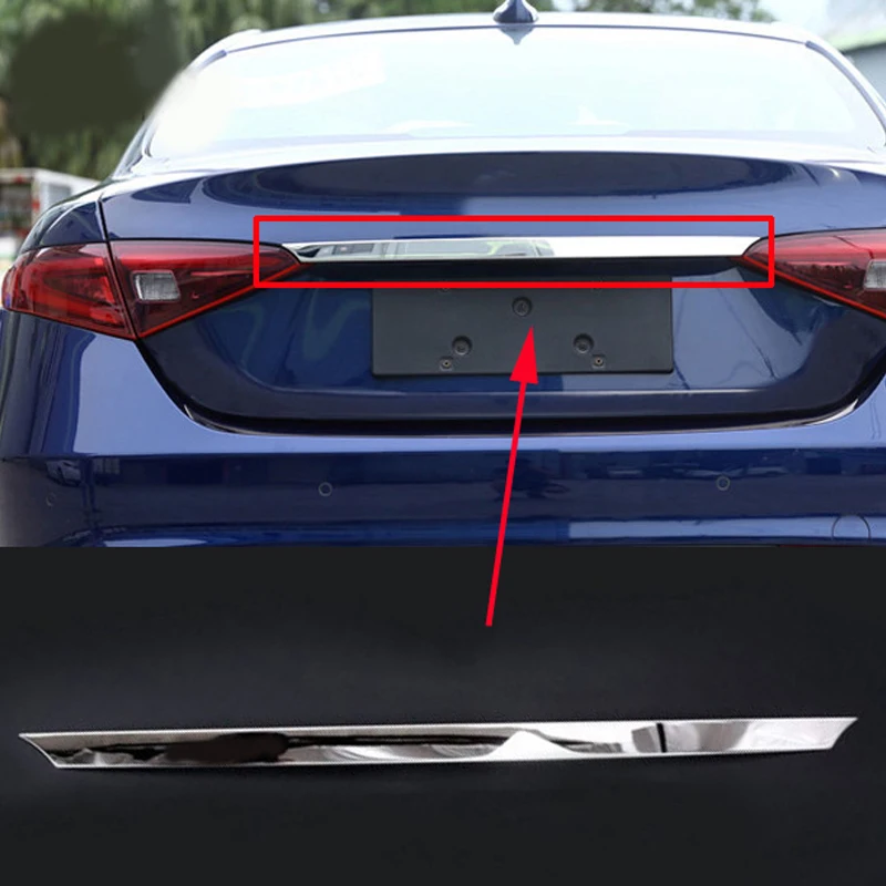 Подходит для Alfa Romeo Giulia 2017 2018 внешняя Задняя Крышка багажника из нержавеющей