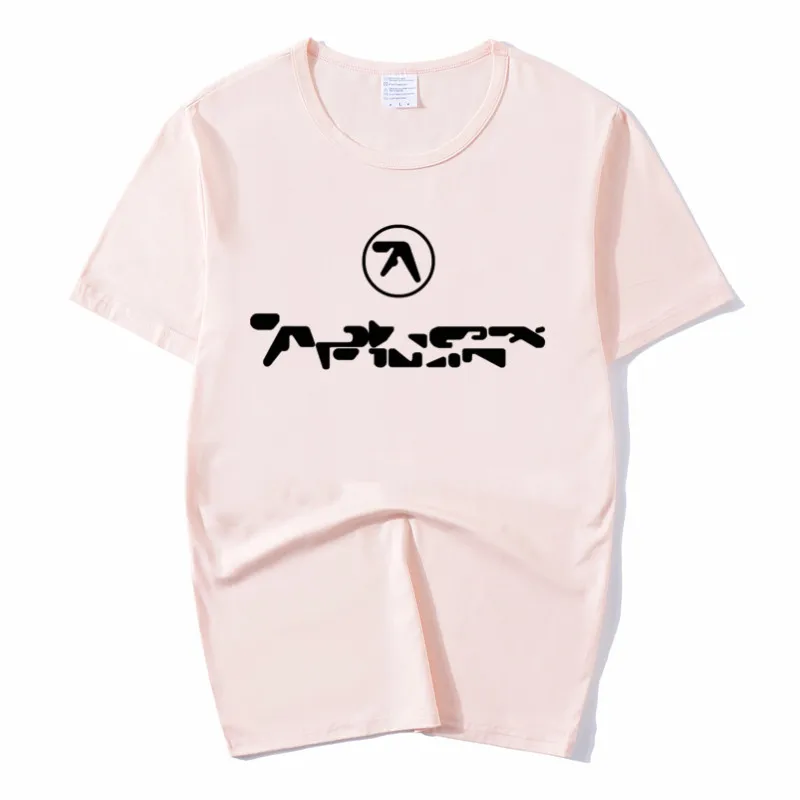 Aphex twin известный футболка с принтом для Для мужчин летний Повседневное коротким