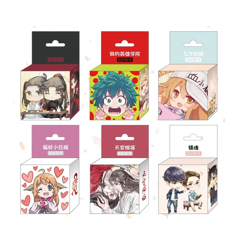 

1.5cm*5m New Japan Anime Cartoon Game Characters Washi Tape Adhesive Tape DIY Scrapbooking Sticker Label Masking Tape