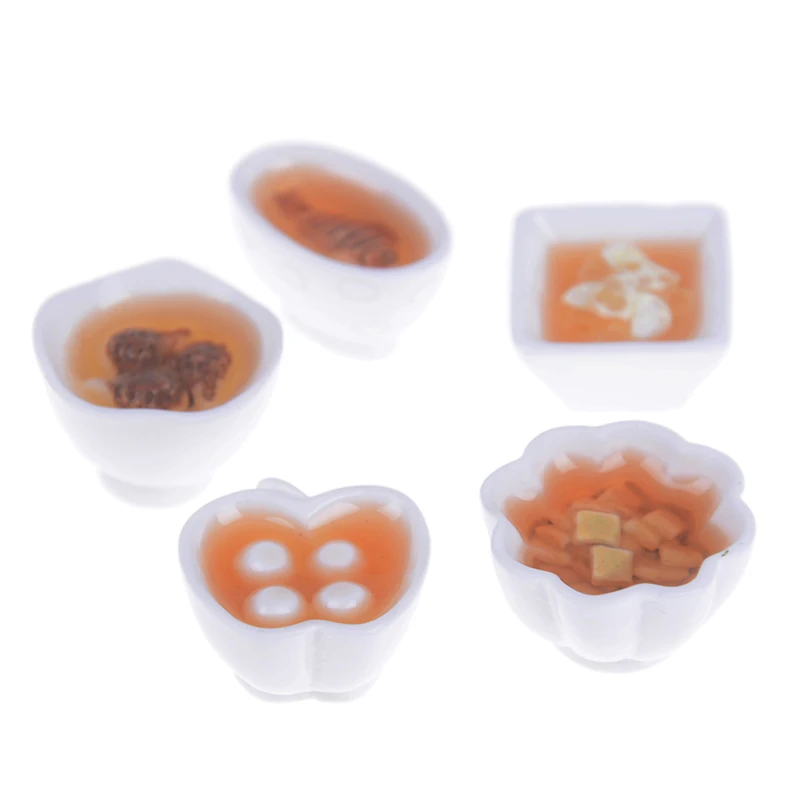 Miniature Chinese Cuisine Food Dollhouse Rice Mini Dessert Noodles Tofu Fish Resin Pretend Toys 1:12 Scale | Игрушки и хобби