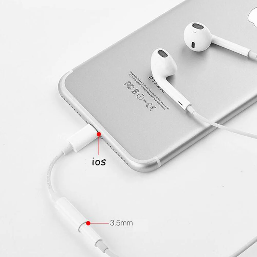 3 5 мм аудио конвертер для IPhone X 8/8 plus 7 плюс наушники гарнитура Музыкальный адаптер