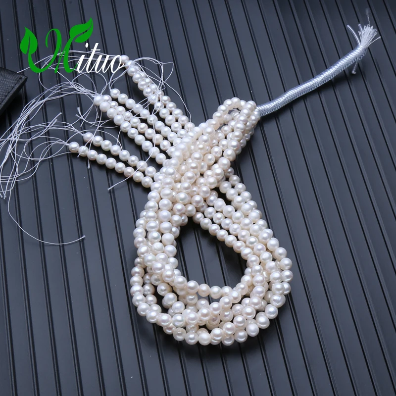 MITUO wholesale 6-7mm AAA freshwater pearls Necklace bohemia fashion Jewelry ROUND Pearl DIY accessories necklace for women | Украшения и