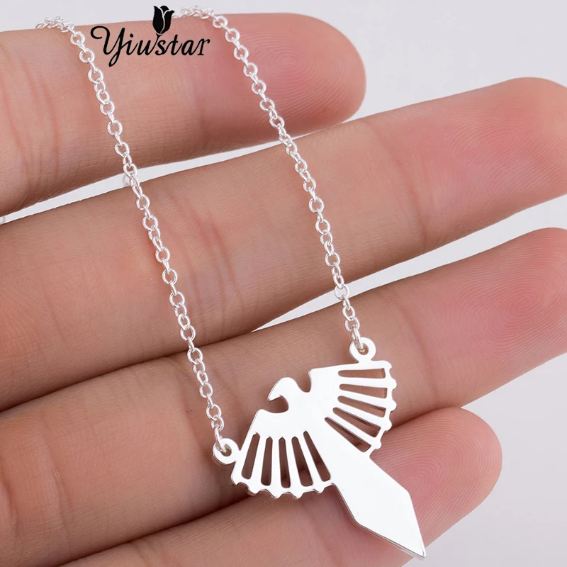 Yiustar Elegant Exquisite Graceful Perfect Eagle Pendant Necklaces Cute Sweet Charming Necklace For Women Girls Kids Party Gifts | Украшения