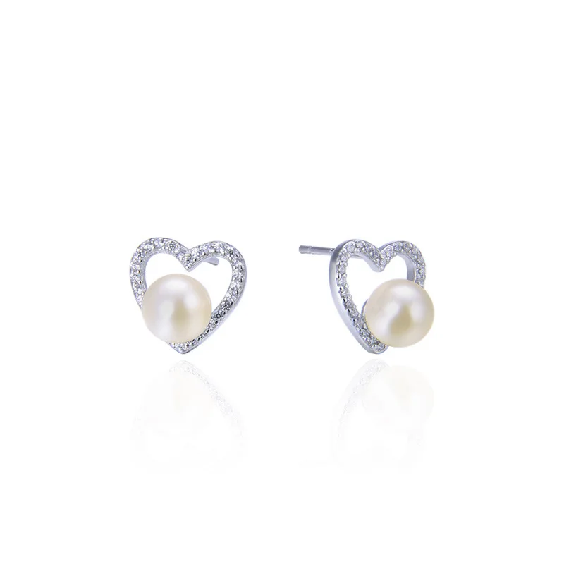

YJAR002118 Новинка S925 аксессуары инкрустированные бусинами Цирконий Love Ear-Nail популярные аксессуары женские серьги-гвоздики