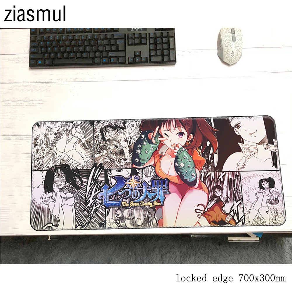 Коврик для мыши Seven deadly sins 700x300x3 мм великолепный компьютерный коврик игровые