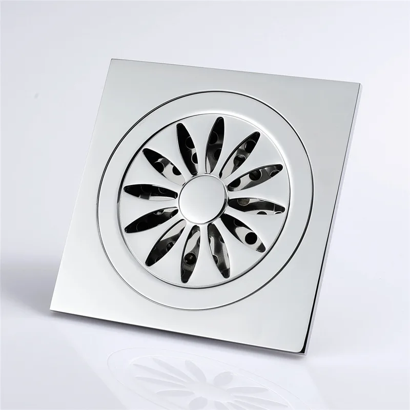 High Quality Brass Shower Kitchen Floor Drain Anti-odor Deodorization Type Square Bathroom | Обустройство дома