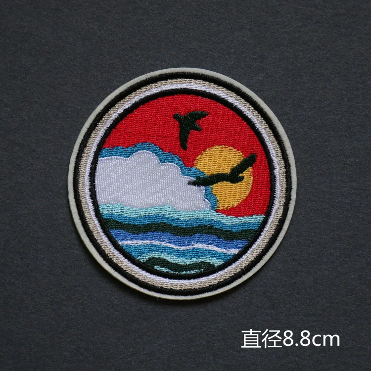 Sun Moon/в форме сердца рука кошка &quotсделай сам&quot значки Звездная ночь живопись