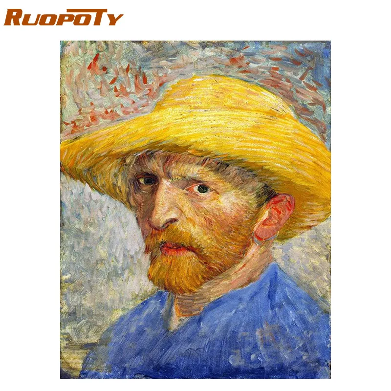 1594 RUOPOTY Рамка DIY Краска по номерам горный дворцовый Пейзаж Современная Настенная Художественная Картина Краска по номерам для домашнего декора произведение искусства - Цвет: 1594