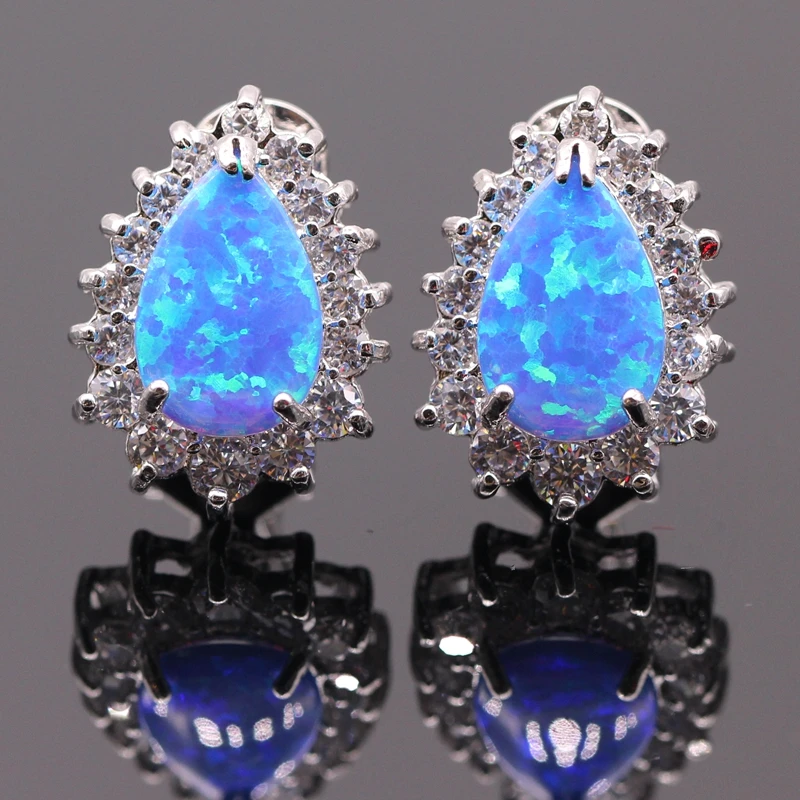 GZJY Модные Ювелирные изделия Белый Розовый огненный опал AAA кубический циркон