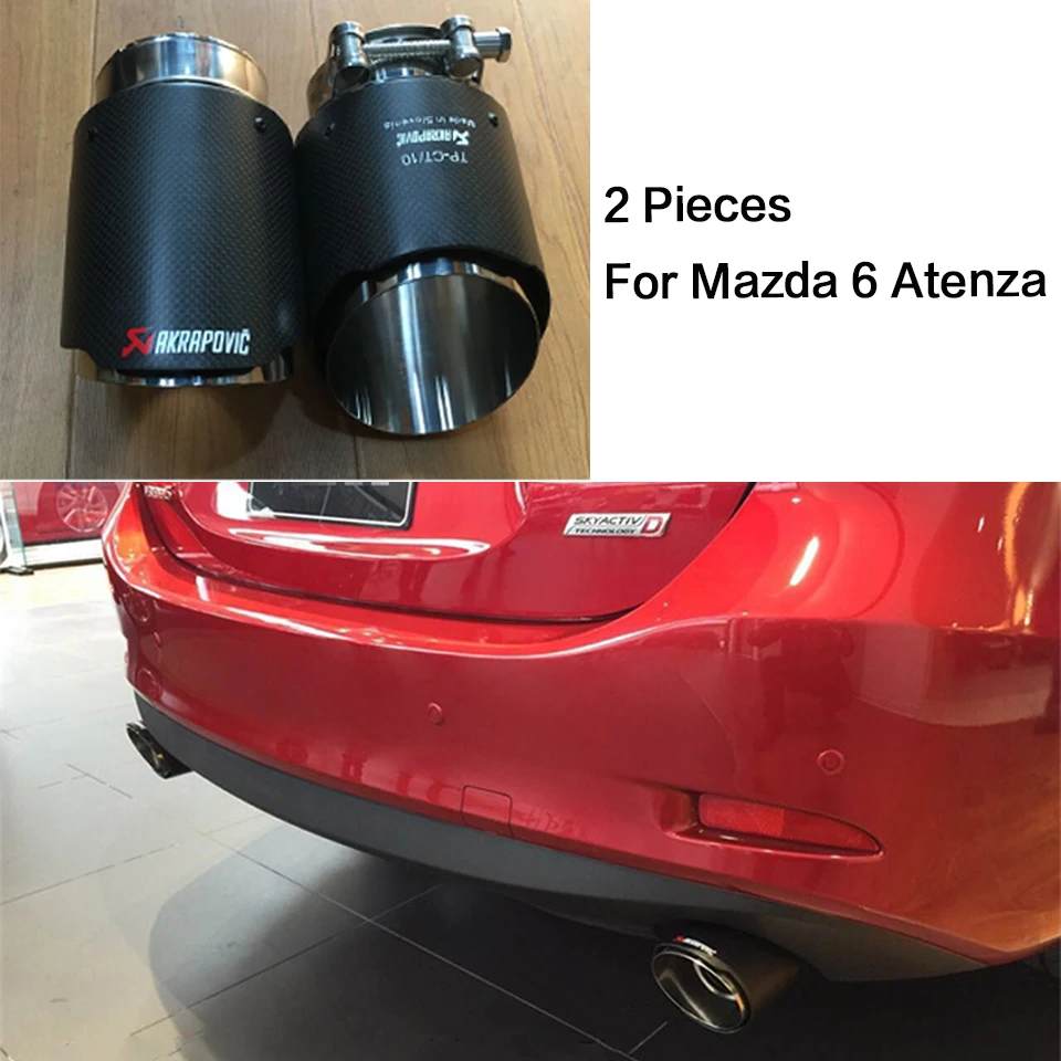 Akrapovic автомобильный глушитель для Cadillac ATS Jeep grand cherokee Prado Mazda 6 Atenza CX-5 CX5