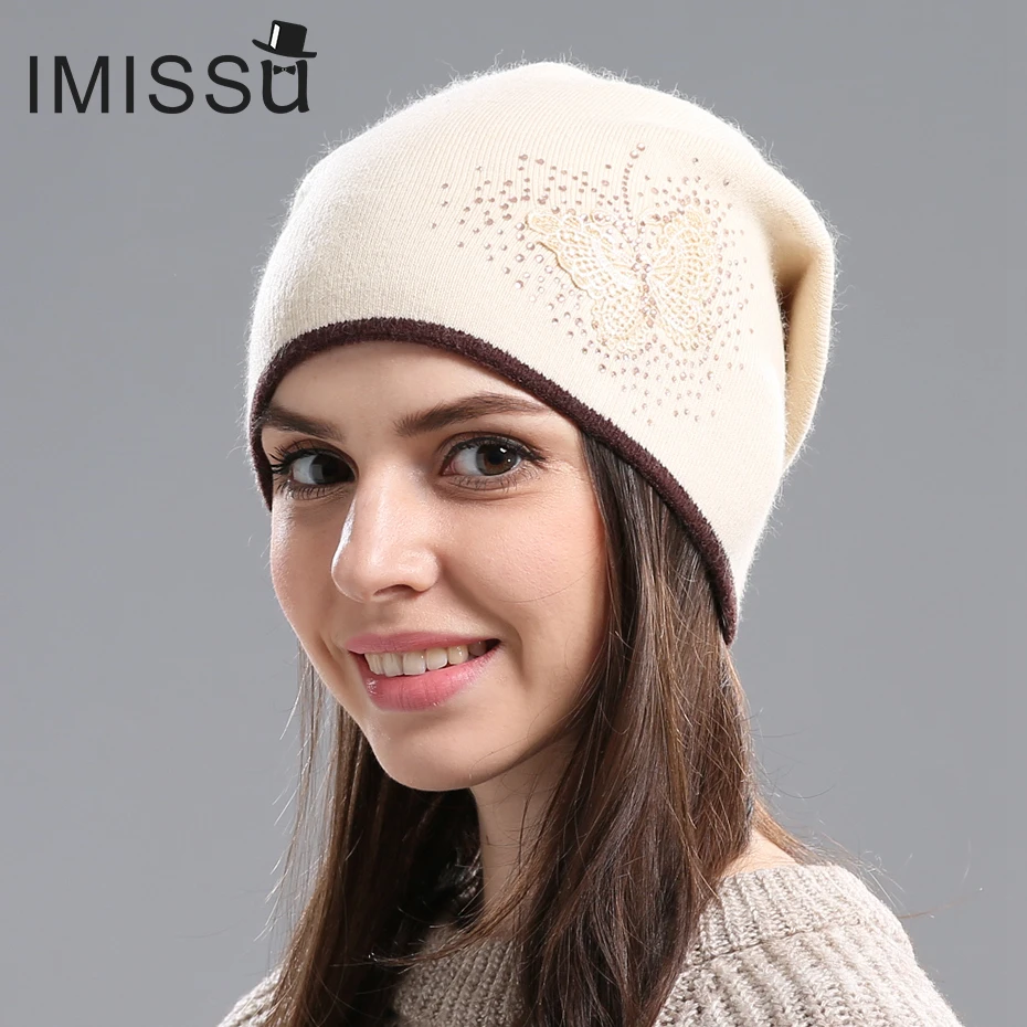 Женская повседневная трикотажная шапка с рисунком бабочки|pattern hat|casual hathat for winter |