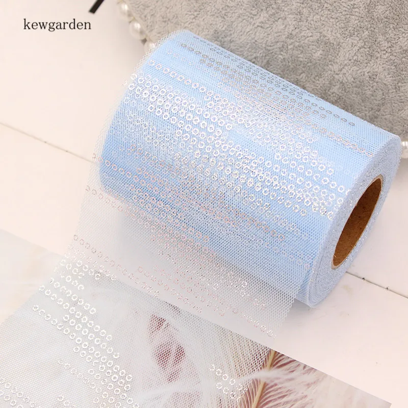 Kewgarden кружевная сетчатая вуаль с блестками лента 6 см 10 аксессуары для творчества