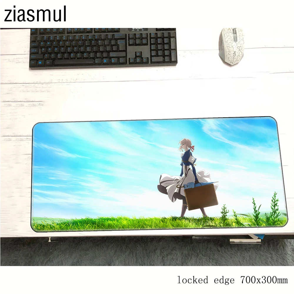 Фиолетовый Коврик для мыши Evergarden 70x30 см коврик ноутбука компьютерный игровой под