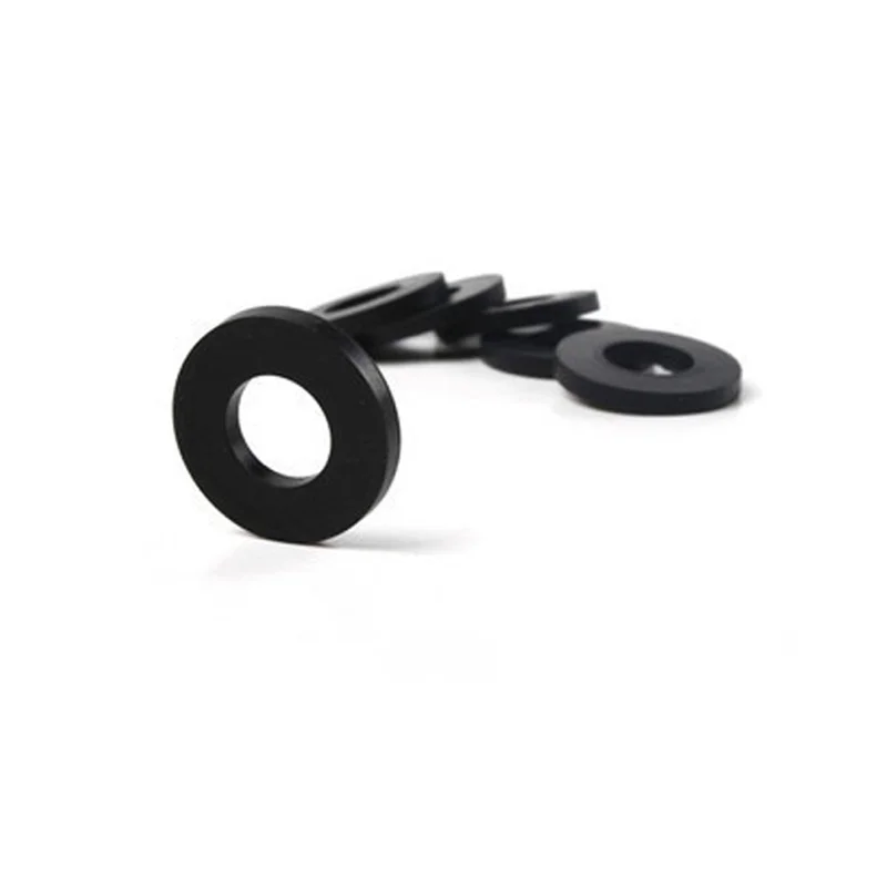 10x Flat Ring Seal Washer Joint Shower Head Nozzle Tap Valve Faucet Hose Rubber Gasket Spacer 46mm x 33mm 3mm OD46 ID33 Black |