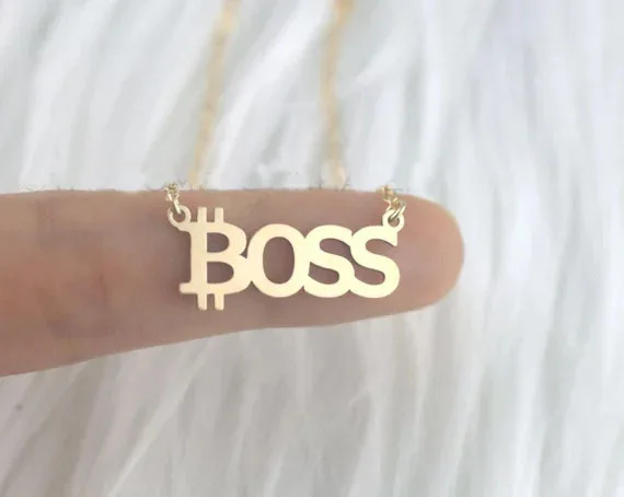 Бикоин ожерелье Boss новейшие ожерелья ювелирные изделия из стального материала