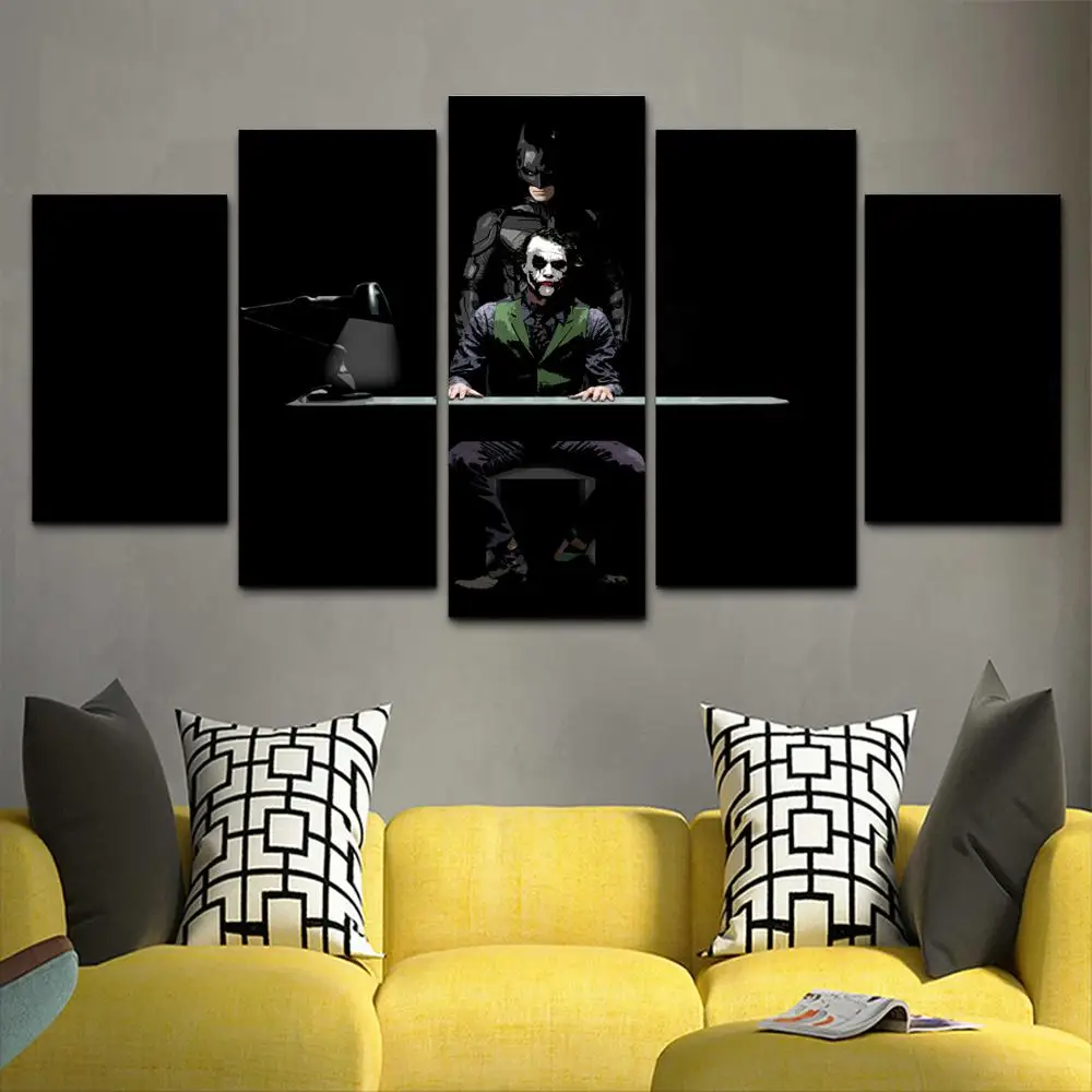 HD Печать Джокер Бэтмен Аннотация плакат Decor номер 5 шт. Картины стены Книги по