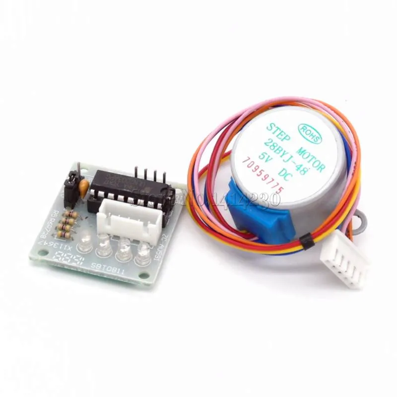Шаговый двигатель с платой тестового модуля привода ULN2003 5 В 1 комплект|stepper motor|5v
