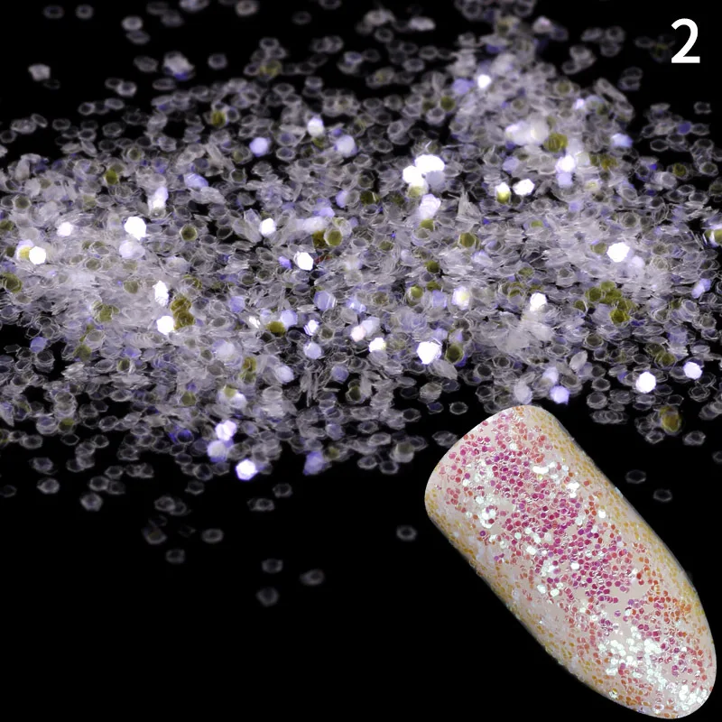 Единорог Аврора белый Блестки для ногтей Книги по искусству Блеск порошок