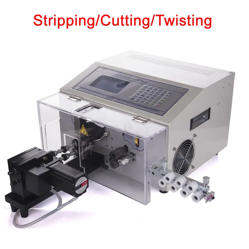 

SWT508-NX2 Wire 3 in 1 Stripping Cutting Twisting Machine Digital Automatic Cable Cutter 220V 110V