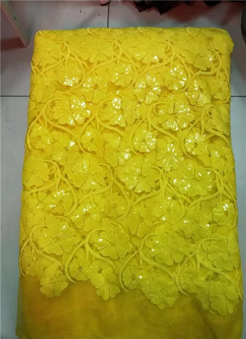 Высококачественная африканская кружевная ткань с зелеными блестками Tissu