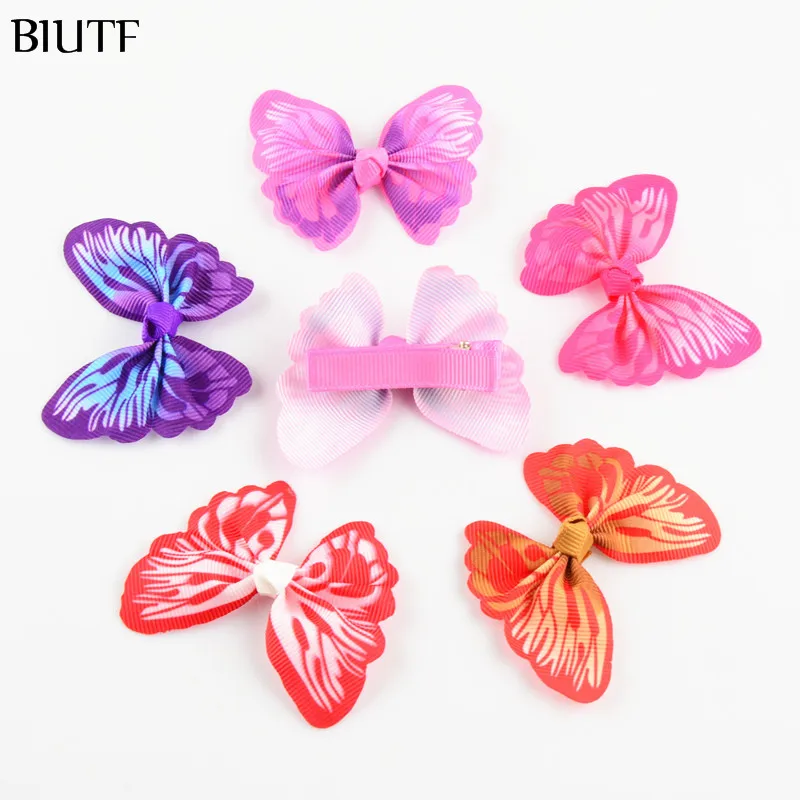 Заколка для волос в форме бабочки с бантом 100 шт./лот девочек детей выберите свой