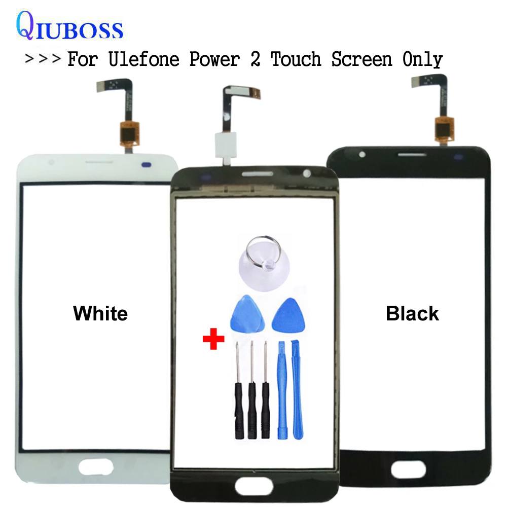 Черный/белый цвет для Ulefone Power 2 сенсорный экран стекло 100% гарантия новая