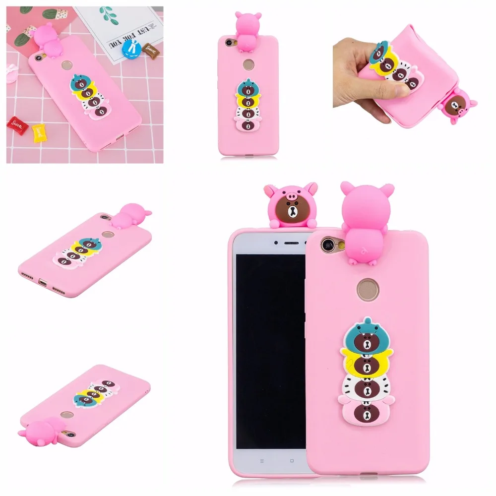 Mohini Young Case for Xiaomi Redmi Note 5A Prime 5.5&quot 3D Soft Silicone TPU Panda Unicorn Fruit cat Phone cover |