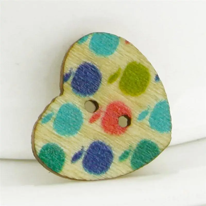 Модные натуральные швейные кнопки для рукоделия 100 шт./лот деревянные пуговицы в